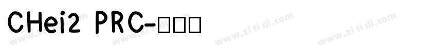 CHei2 PRC字体转换